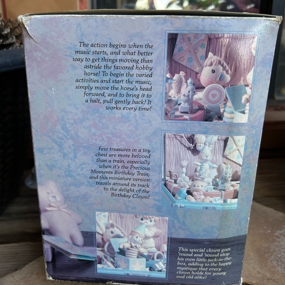 Precious Moments Toy Chest Music Box Pink New in Box - Picture 11 of 16